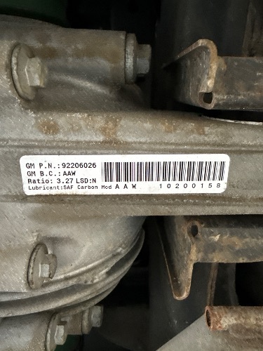 Holden Commodore VE 3.6L V6 3.27 Non LSD Rear Diff Centre